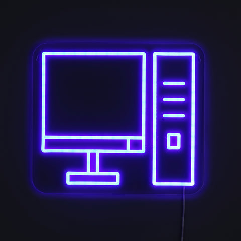 Computer Neon Væglampe