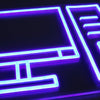 Computer Neon Væglampe
