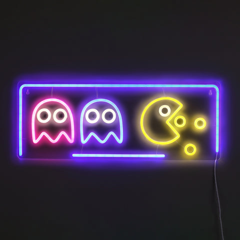 Lightish Pacman Neon Vägglampa