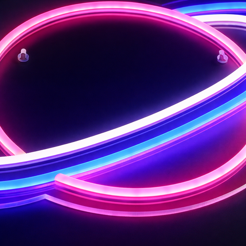 Lightish Planet Neon Vägglampa