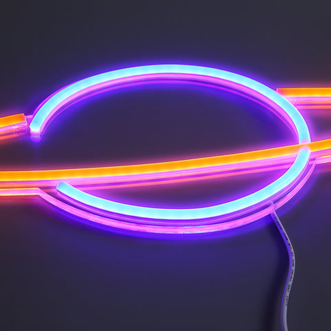 Lightish Saturn Neon Vägglampa