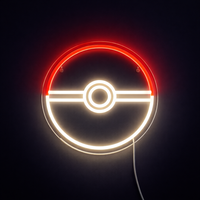 Lightish Pokéball Neon Vägglampa