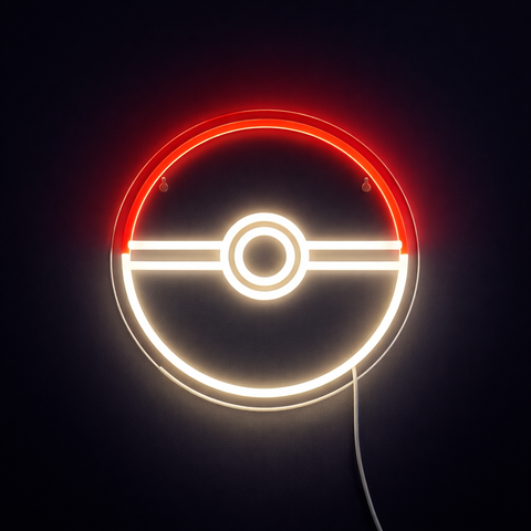 Lightish Pokéball Neon Vägglampa