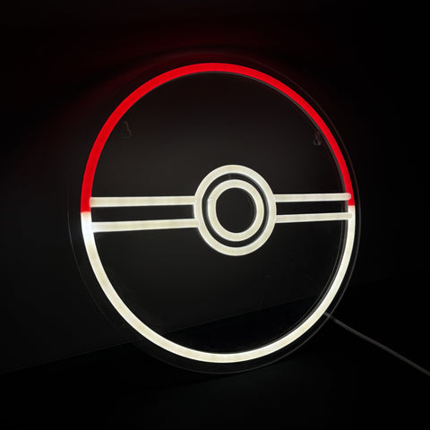 Lightish Pokéball Neon Vägglampa