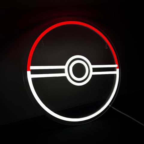 Lightish Pokéball Neon Vägglampa