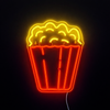 Lightish popcorn neon vägglampa