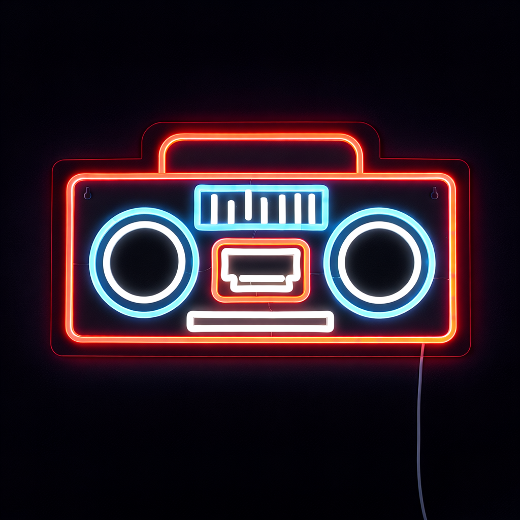 Radio Neon Væglampe