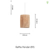 Raffia Pendel Ø15