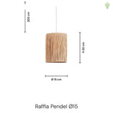 Raffia Pendel Ø15