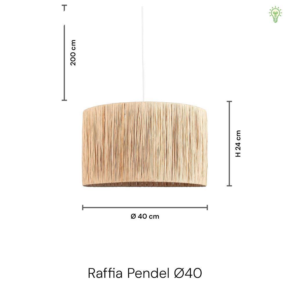 Raffia Pendel Ø40