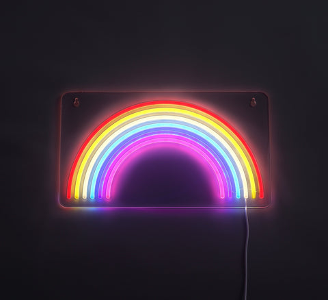 Lightish Rainbow Neon Vägglampa