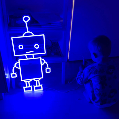 Robot Neon Væglampe