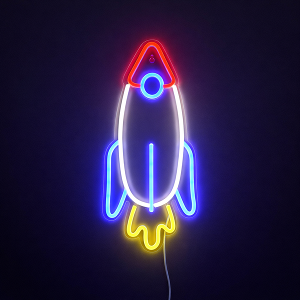 Lightish Rocket Neon Vägglampa