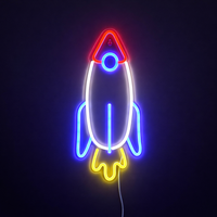 Lightish Rocket Neon Vägglampa