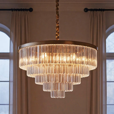 Santorini Lysekrone Ø80 Amber-Nordic Seasons-OutletLamper.dk