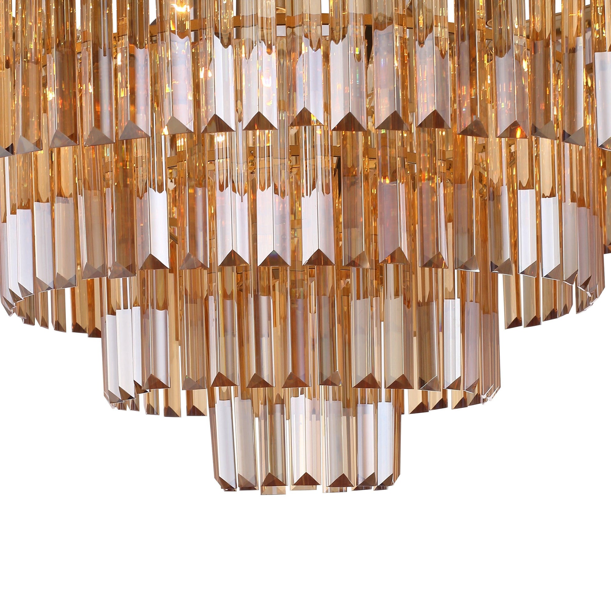 Santorini Lysekrone Ø80 Amber-Nordic Seasons-OutletLamper.dk