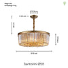 Santorini Loftlampe Ø55 Amber