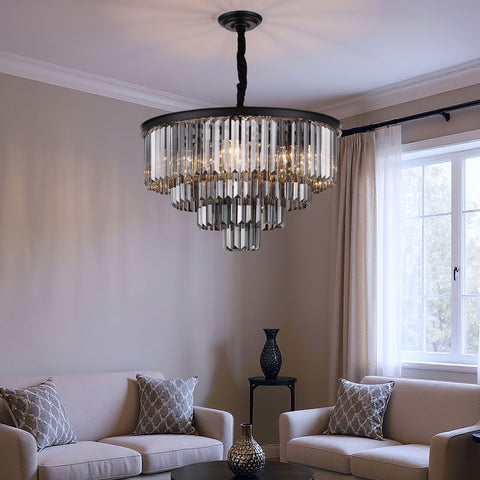 Santorini Lysekrone Ø60 Smoke