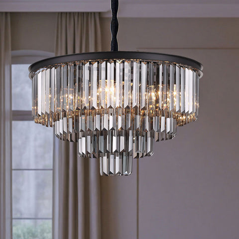 Santorini Lysekrone Ø60 Smoke