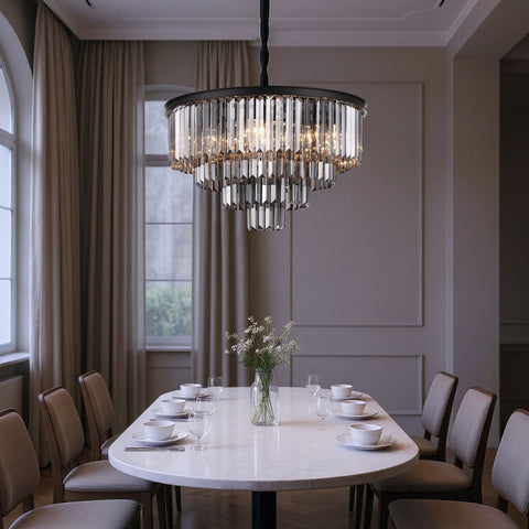 Santorini Lysekrone Ø60 Smoke