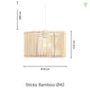 Sticks Bamboo Pendel Ø42