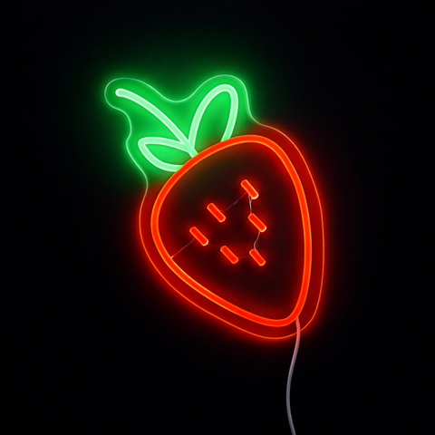 Strawberry Neon Væglampe