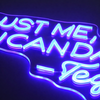 Trust Me You Can Dance Neon Væglampe Blå