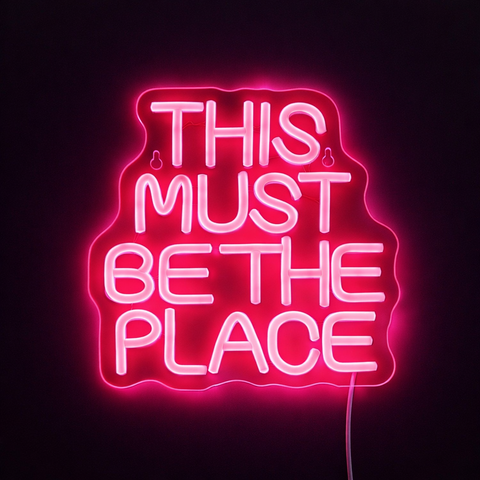 Detta måste vara platsen Neon vägglampa