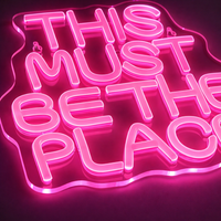Detta måste vara platsen Neon vägglampa