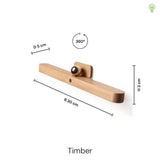 Timber Trådløs Væglampe Lyst Birketræ-Nordic Seasons-OutletLamper.dk