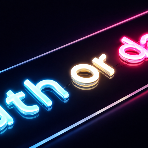 Truth or Dare Neon Væglampe