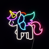 Lightish Unicorn Neon Vägglampa