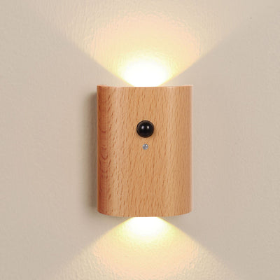 Erb Trådløs Væglampe Lyst Birketræ