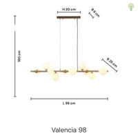 Valencia Langbordspendel Sort Titanium/Smoke-Nordic Seasons-OutletLamper.dk