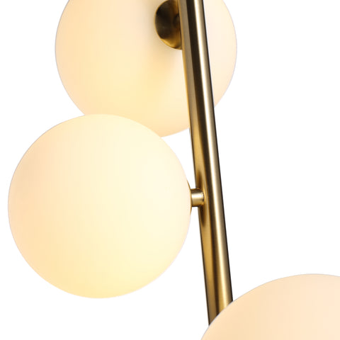 Valencia Hjørnependel Messing/Opal