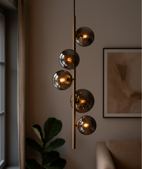 Valencia Hjørnependel Messing/Smoke-Nordic Seasons-OutletLamper.dk