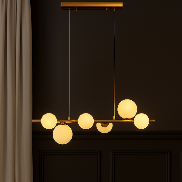 Valencia Langbordspendel 63cm Messing/Opal