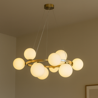 Valencia Lysekrone Messing/Opal-Nordic Seasons-OutletLamper.dk