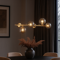Valencia Langbordspendel 63cm Messing/Smoke-Nordic Seasons-OutletLamper.dk