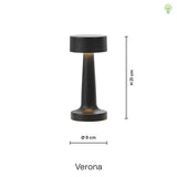 Verona LED Trådlös Bordslampa Mässing