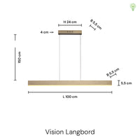 Vision Langbordspendel Kobber