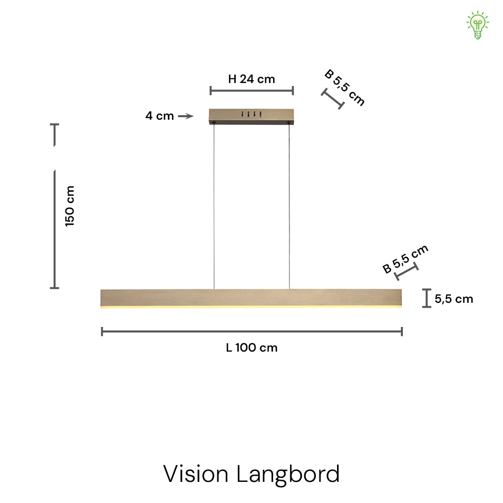 Vision Langbordspendel Kobber