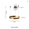 Vision Pendel Ø40 Messing