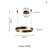 Vision Pendel Ø40 Kobber