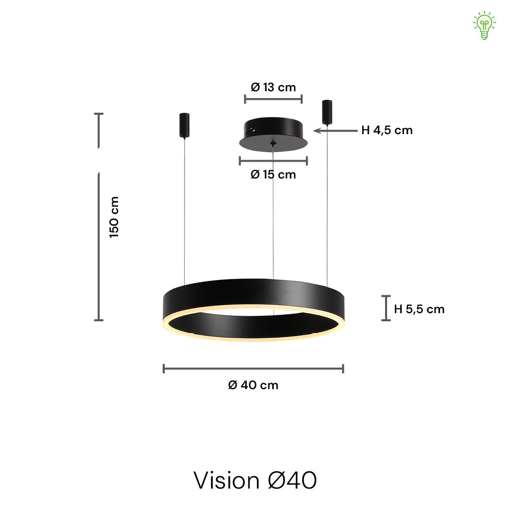 Vision Pendel Ø40 Sort