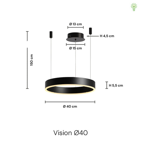 Vision Pendel Ø40 Sort
