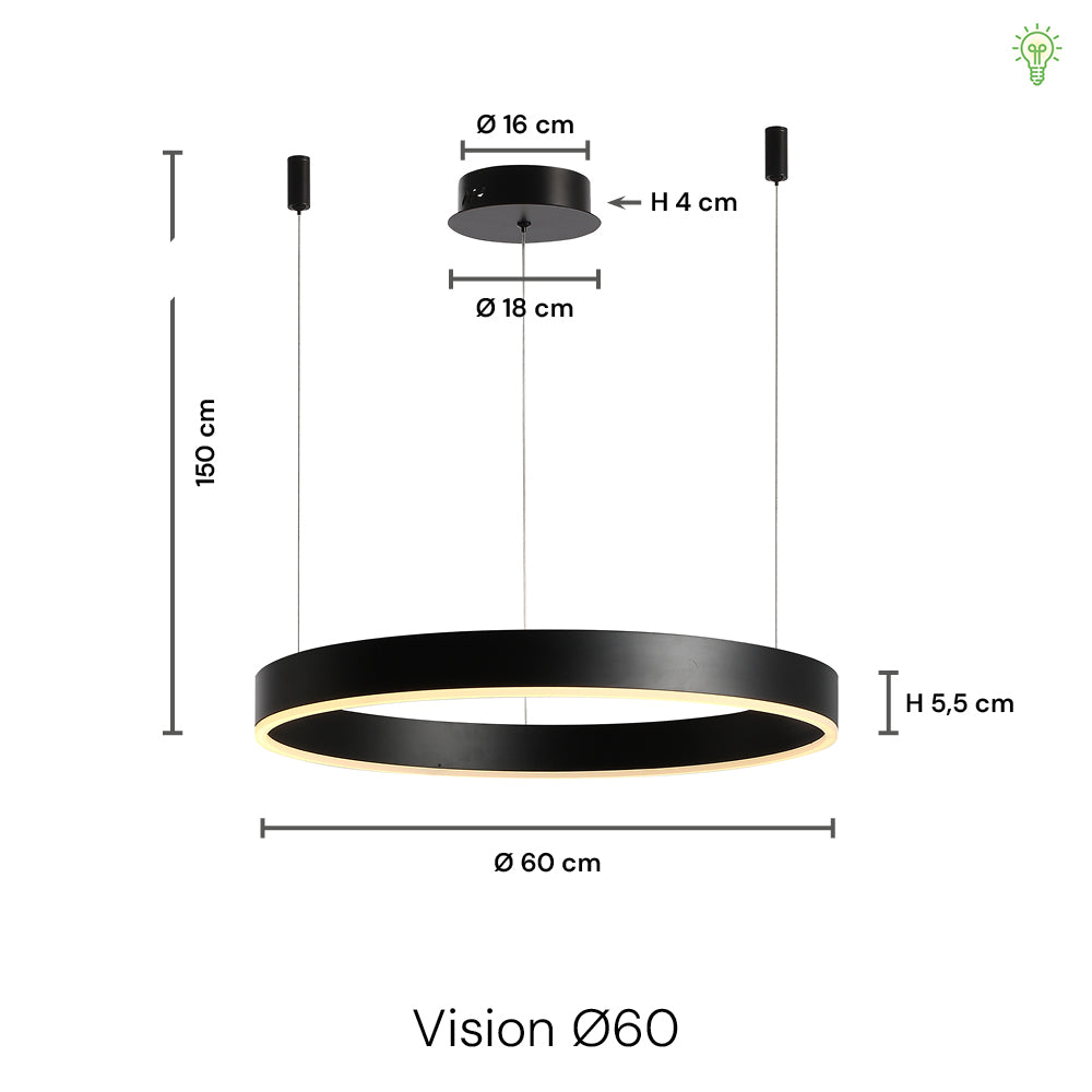 Vision Pendel Ø60 Sort