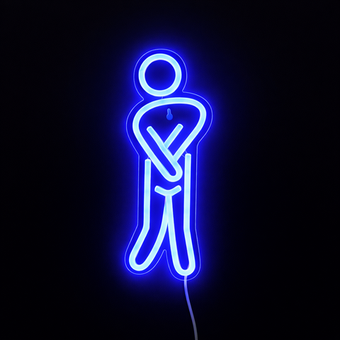 WC Man Neon Væglampe