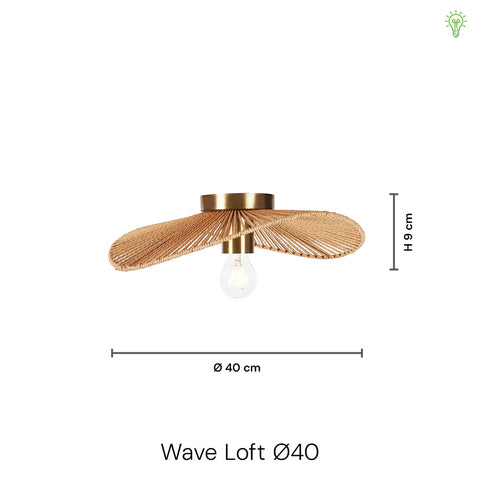 Wave Loftlampe Ø40
