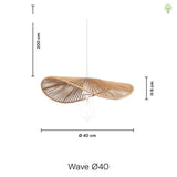 Wave Pendel Ø40
